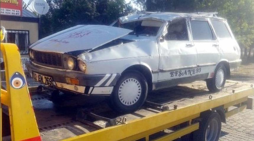 Otomobil Takla Attı: 3 Yaralı