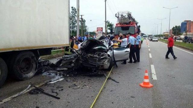Samsun’da Trafik Kazası: 2 Ölü, 1 Yaralı