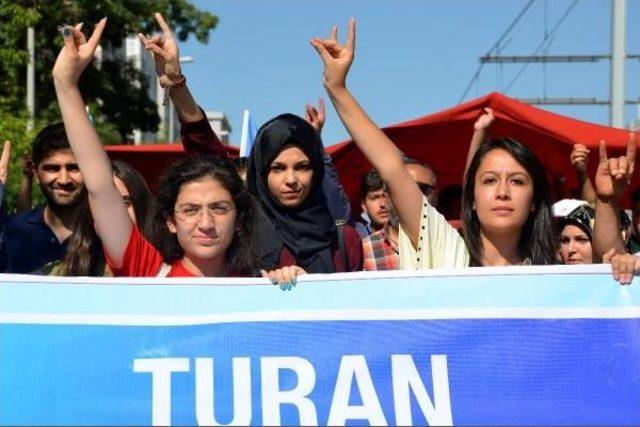 Kayseri’De Doğu Türkistan’A Destek Yürüyüşü
