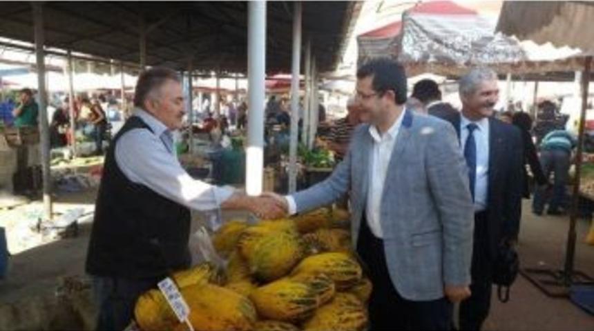 Mhp&rsquo;li Parsak, Pazar Yerini Ziyaret Etti