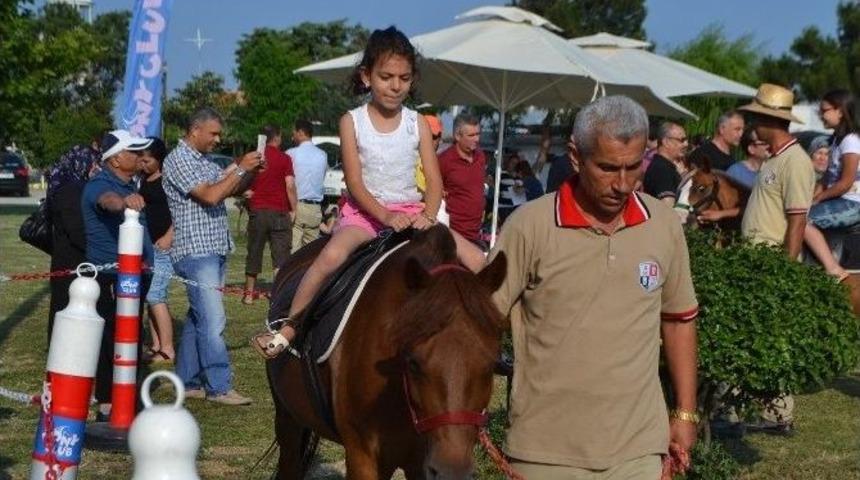 &Ccedil;ocukların Atlara Binme Sevinci