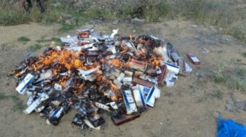 Kulu&rsquo;da Ka&ccedil;ak Sigara Ve Esrar Ele Ge&ccedil;irildi