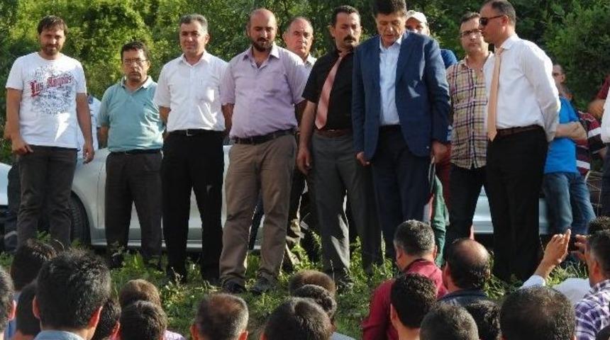 Chp&rsquo;li Yal&ccedil;ınkaya&rsquo;dan Eylemdeki Maden İş&ccedil;ilerine Destek