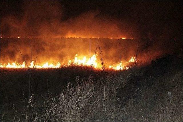 Diyarbakır’da Anız Yangını Adeta Cehennemi Yaşattı