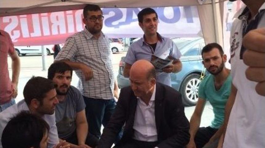 Ak Parti İl Başkanı&rsquo;na &Ccedil;adırda Eylem Yapan Tofaş İş&ccedil;ilerine Destek