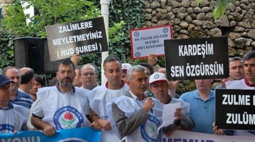 &Ccedil;inde M&uuml;sl&uuml;manlara Uygulanan Şiddet Simav&rsquo;da Protesto Edildi