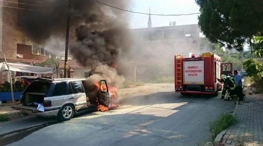 Ara&ccedil; Yangını G&uuml;&ccedil;l&uuml;kle S&ouml;nd&uuml;r&uuml;ld&uuml;