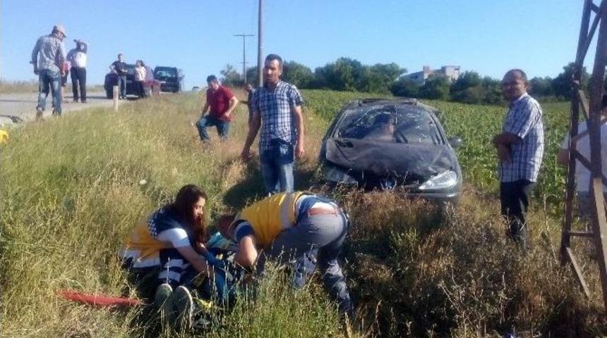 Saray&rsquo;da Trafik Kazası: 1 Yaralı
