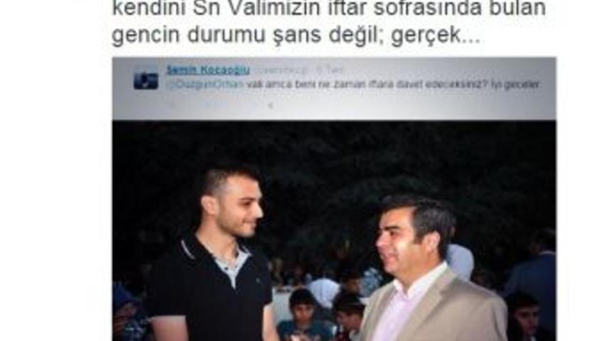 Vali&rsquo;ye &rsquo;beni Ne Zaman İftara Davet Edeceksiniz?" Tweeti Attı Orucunu Vali İle Birlikte A&ccedil;tı