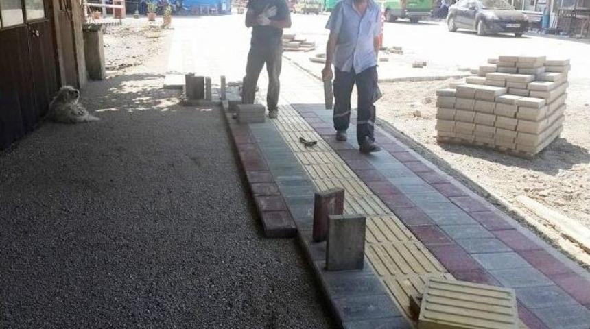 Kumluca&rsquo;da Kaldırım &Ccedil;alışması