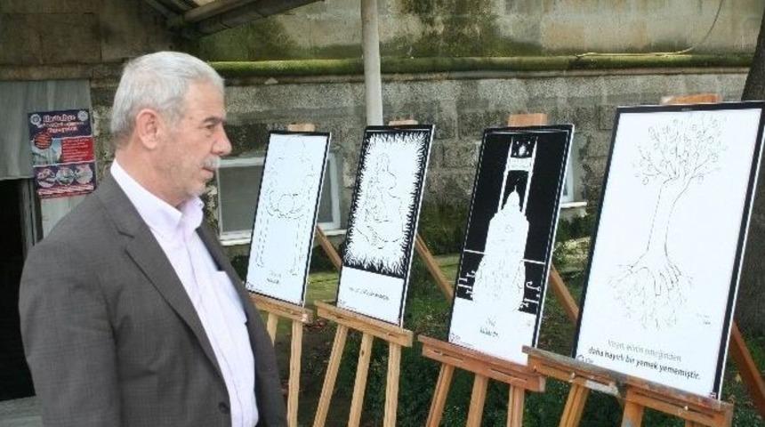 Cami Bah&ccedil;esinde &Ccedil;izim Sergisi