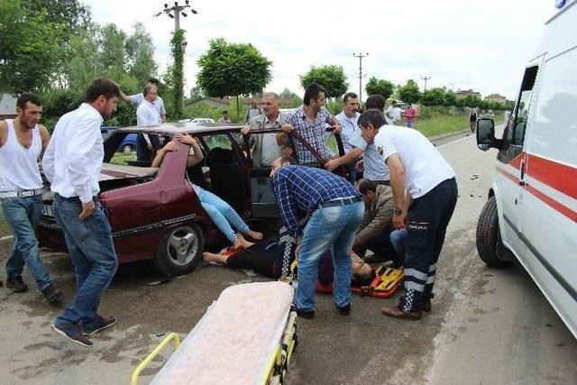 Çarşamba’da Trafik Kazası: 7 Yaralı