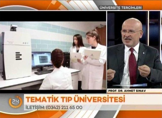 Sanko Üniversitesi Rektörü Prof. Dr. Sınav: