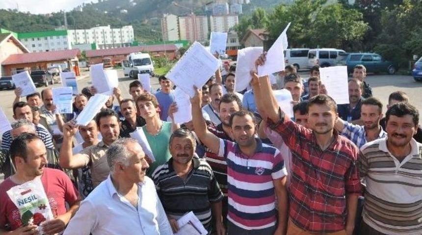 Taşeron İş&ccedil;ileriden İş Bırakma Eylemi