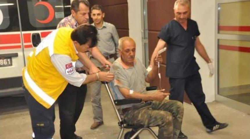 Tamirini Yaptığı Lastiğin Patlaması Sonucu Yaralandı