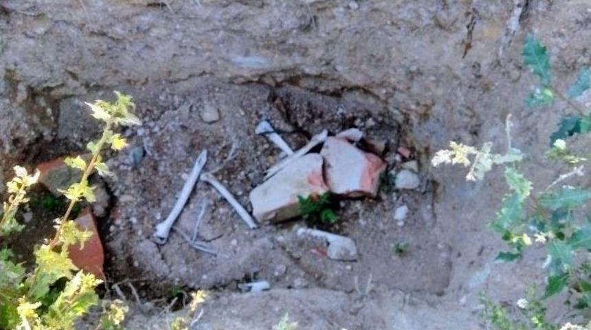 Bursa&rsquo;da Defineciler Tarihi Mezarlıkları Talan Etti