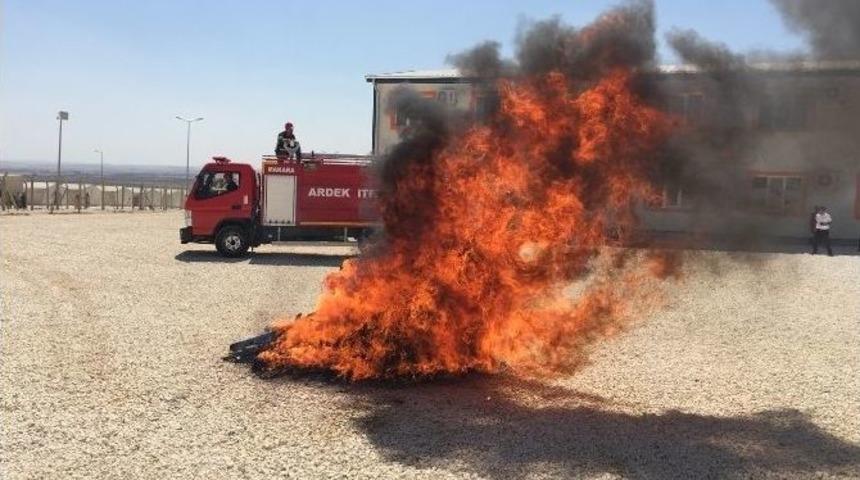 Suru&ccedil; Afad &Ccedil;adırkent&rsquo;te Yangın Tatbikatı