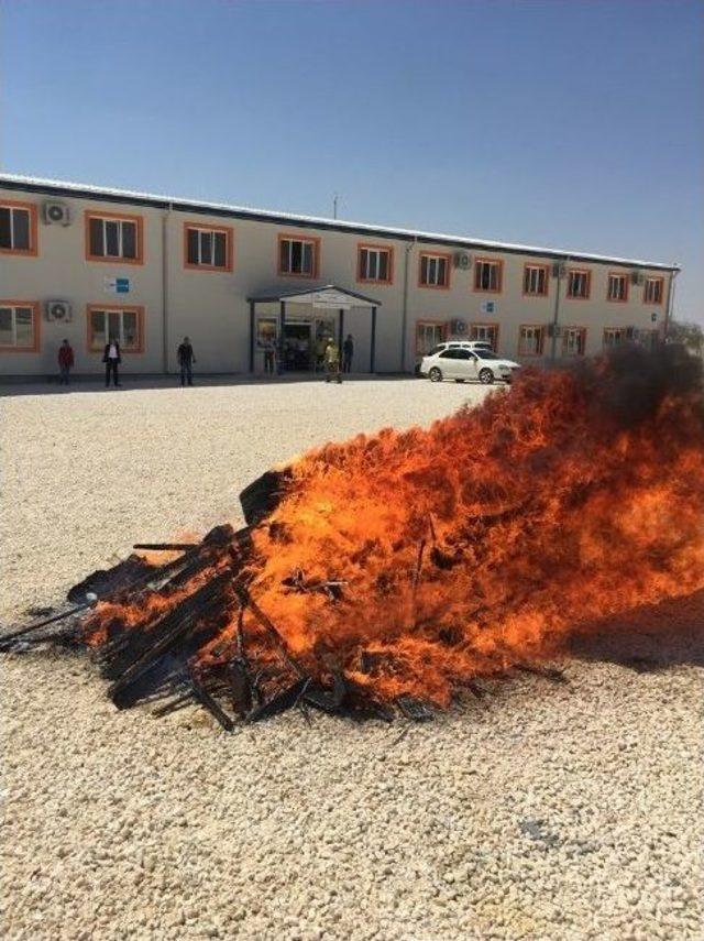 Suruç Afad Çadırkent’te Yangın Tatbikatı