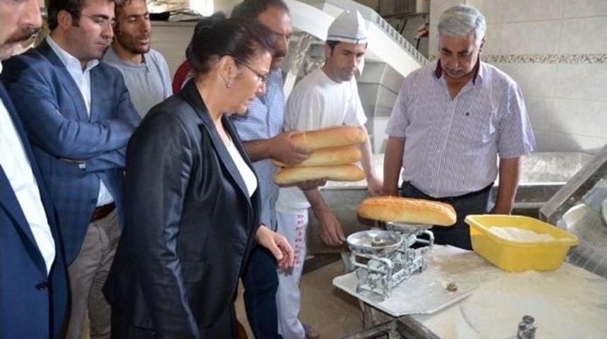 Ağrı Belediyesi Eş Başkanı Mukaddes Kubilay Fırınları Denetledi