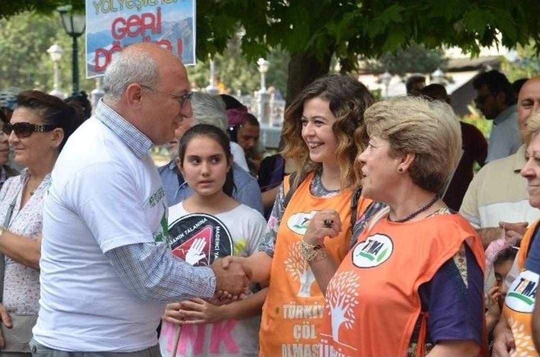 Eskişehir&rsquo;de &ldquo;yeşil Yol&rdquo; Protestosu