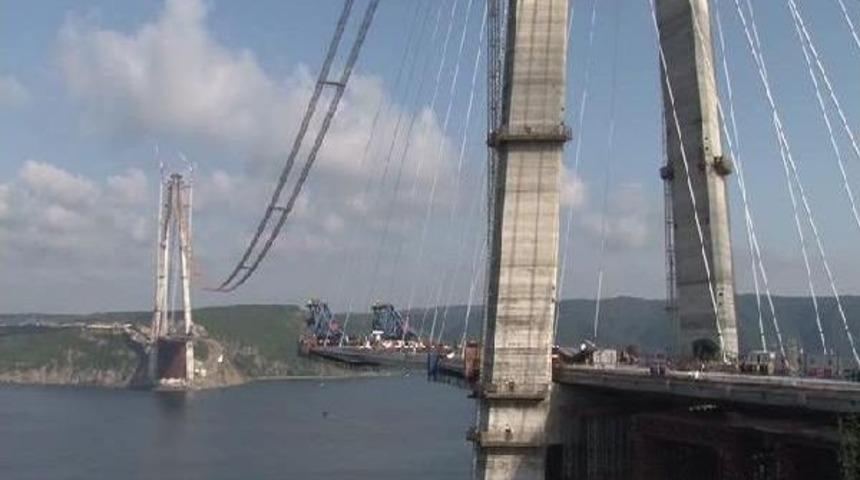 3. K&ouml;pr&uuml;de &Ccedil;alışmaların Y&uuml;zde 70'i Tamamlandı