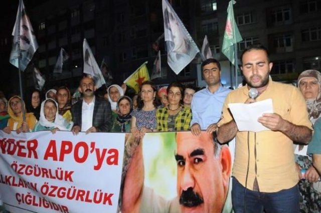 Hakkari'de Öcalan'a Özgürlük Yürüyüşü