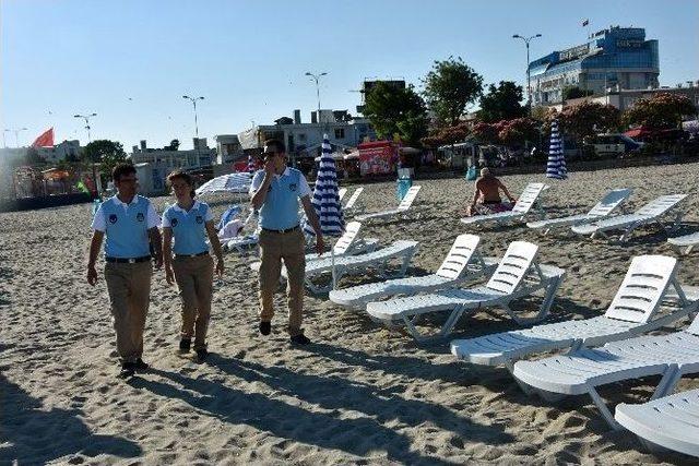 Turizm Zabıtaları, Büyükçekmece Sahillerinde Kuş Uçurtmuyor