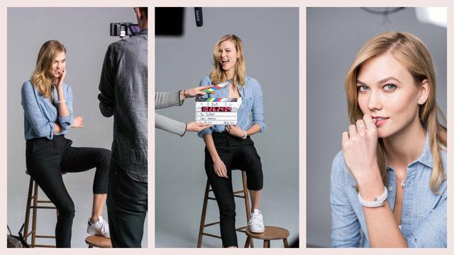 Karlie Kloss Swarovski'nin yeni marka elçisi olarak ışıldıyor