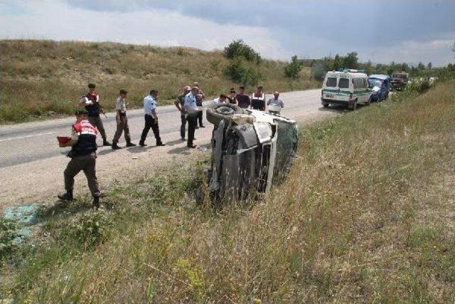 Çorum'da Kaza : 1 Ölü, 4 Yaralı