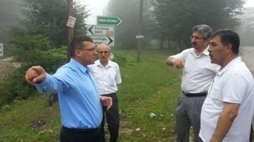 Kaymakam Kurnaz&rsquo;dan Yol Yapım &Ccedil;alışmalarına Takip