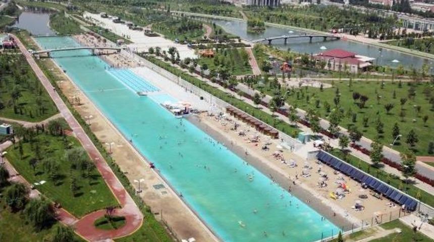 Eskişehir'de Yapay Plaj Sezonu A&ccedil;ıldı