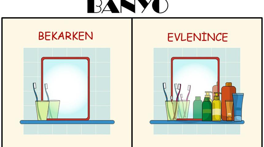 Erkeklerin evlilik &ouml;ncesi ve sonrası değişimi