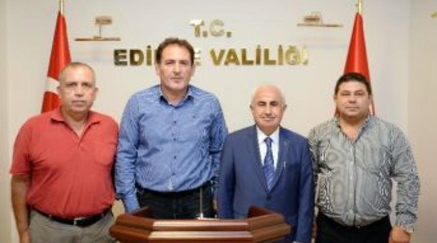 Kırkpınar Heyeti&rsquo;nden Edirne Valisi Şahin&rsquo;e Ziyaret