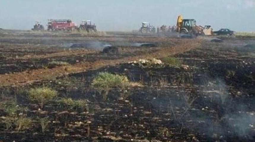 Beyşehir&rsquo;de Buğday Tarlasında Yangın