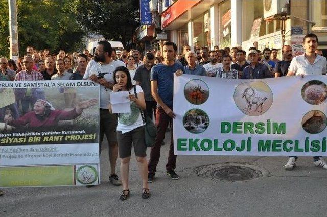 Tunceli’de Açlık Grevindeki Aileye Destek Yürüyüşü