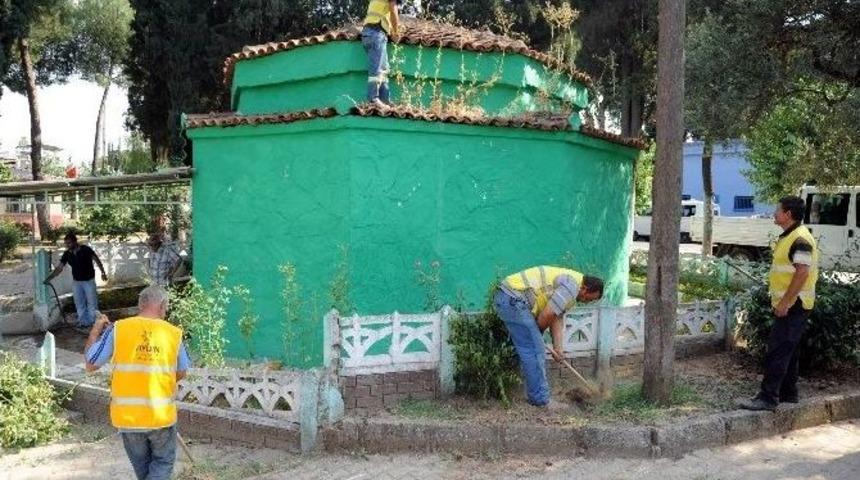 Aydın B&uuml;y&uuml;kşehir Belediyesi Sinan Dede T&uuml;rbesini Yeniledi