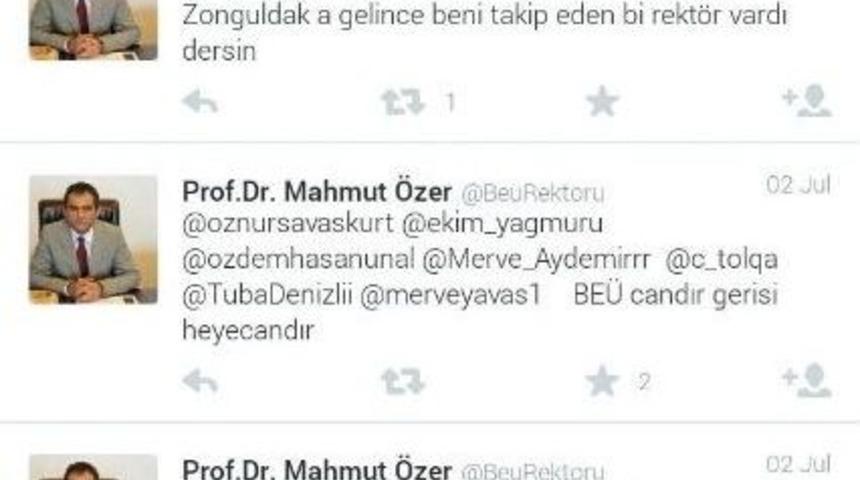 Rekt&ouml;re Sahte Hesap Şoku