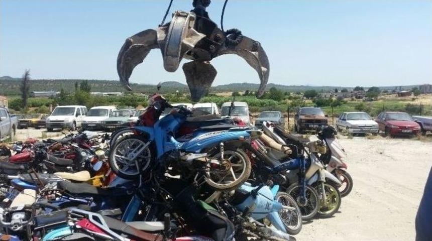 Sahipleri Tarafından Teslim Alınmayan Motosikletler Mke&rsquo;ye Gitti