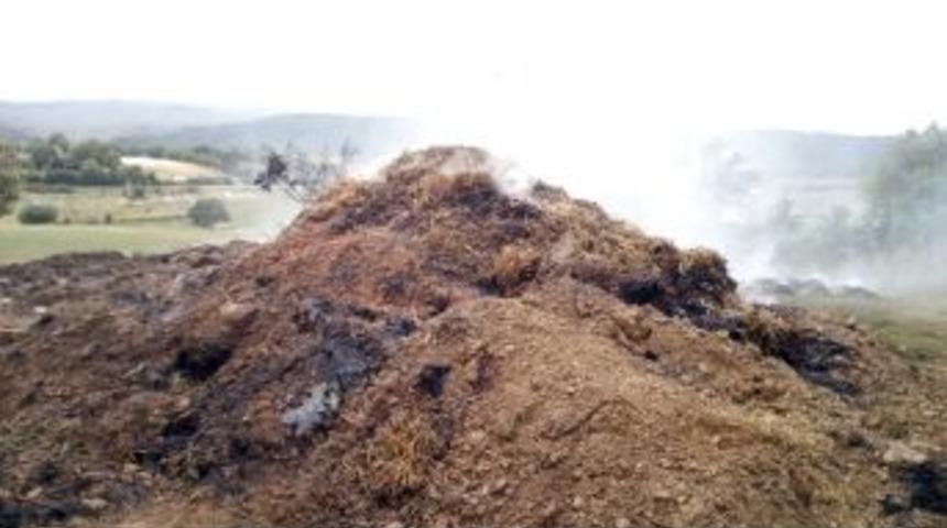 Tekirdağ&rsquo;da 650 Balya Saman İle Trakt&ouml;r R&ouml;morku Yandı