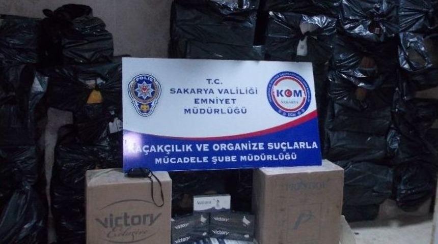 Sakarya&rsquo;da 63 Bin 500 Paket Ka&ccedil;ak Sigara Ele Ge&ccedil;irildi