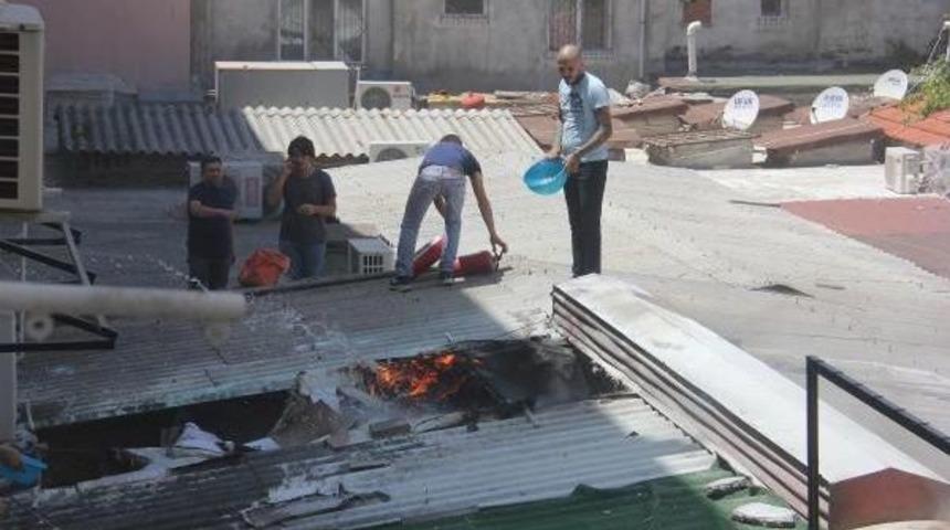 &Ccedil;arşıda Korkutan Yangın