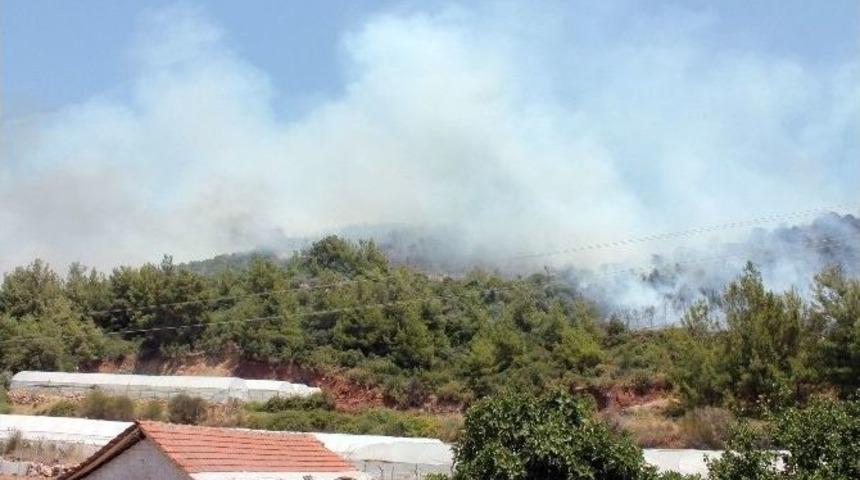 Kumluca&rsquo;da Makilik Yangını