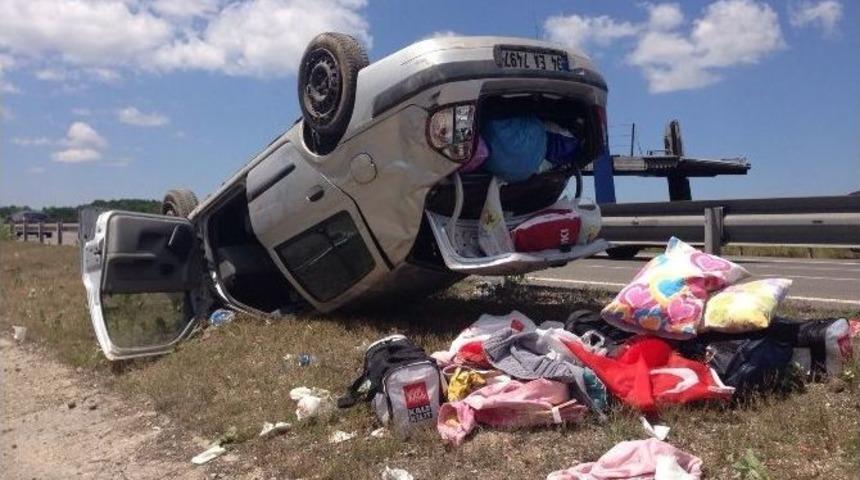 Bolu&rsquo;da Trafik Kazası : 4 Yaralı