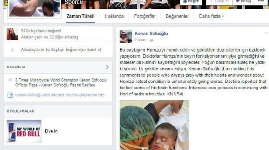 Kenan Sofuoğlu'dan Oğlu Hamza Ile Ilgili &Uuml;z&uuml;nt&uuml;l&uuml; Paylaşım