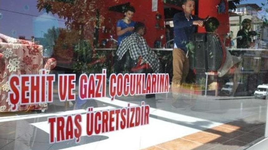 Şehit Ve Gazi &Ccedil;ocuklarına &Uuml;cretsiz Tıraş