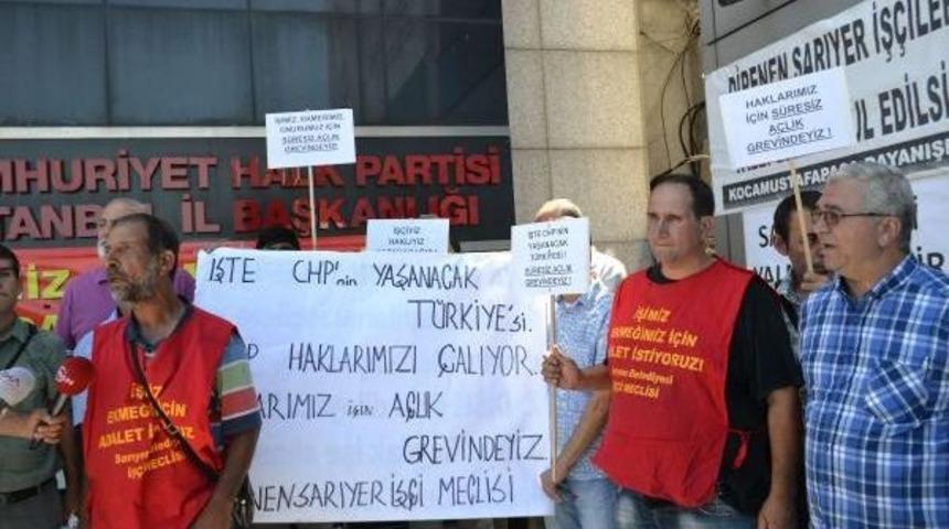 Chp İstanbul İl Başkanlığı &Ouml;n&uuml;nde Eylem