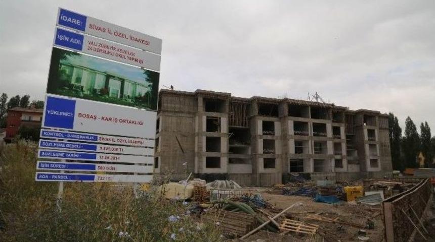 Vali Z&uuml;beyir Kemelek İlkokulu&rsquo;nun Yapım &Ccedil;alışmaları S&uuml;r&uuml;yor