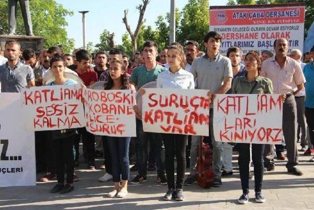 Suruç'taki Canlı Bomba Saldırısı Şırnak'ta Kınandı