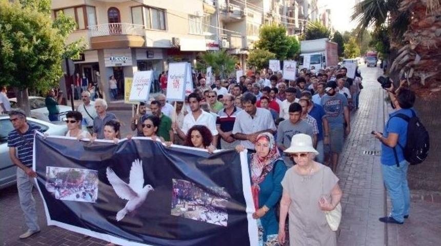 Suru&ccedil;&rsquo;taki Patlama Akhisar&rsquo;da Protesto Edildi