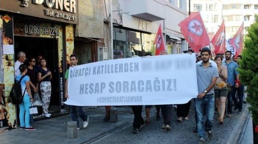 &Ccedil;anakkale&rsquo;de Y&uuml;r&uuml;y&uuml;ş Yapan Hdp&rsquo;li Gruba K&uuml;freden Kadına Polis M&uuml;dahale Etti